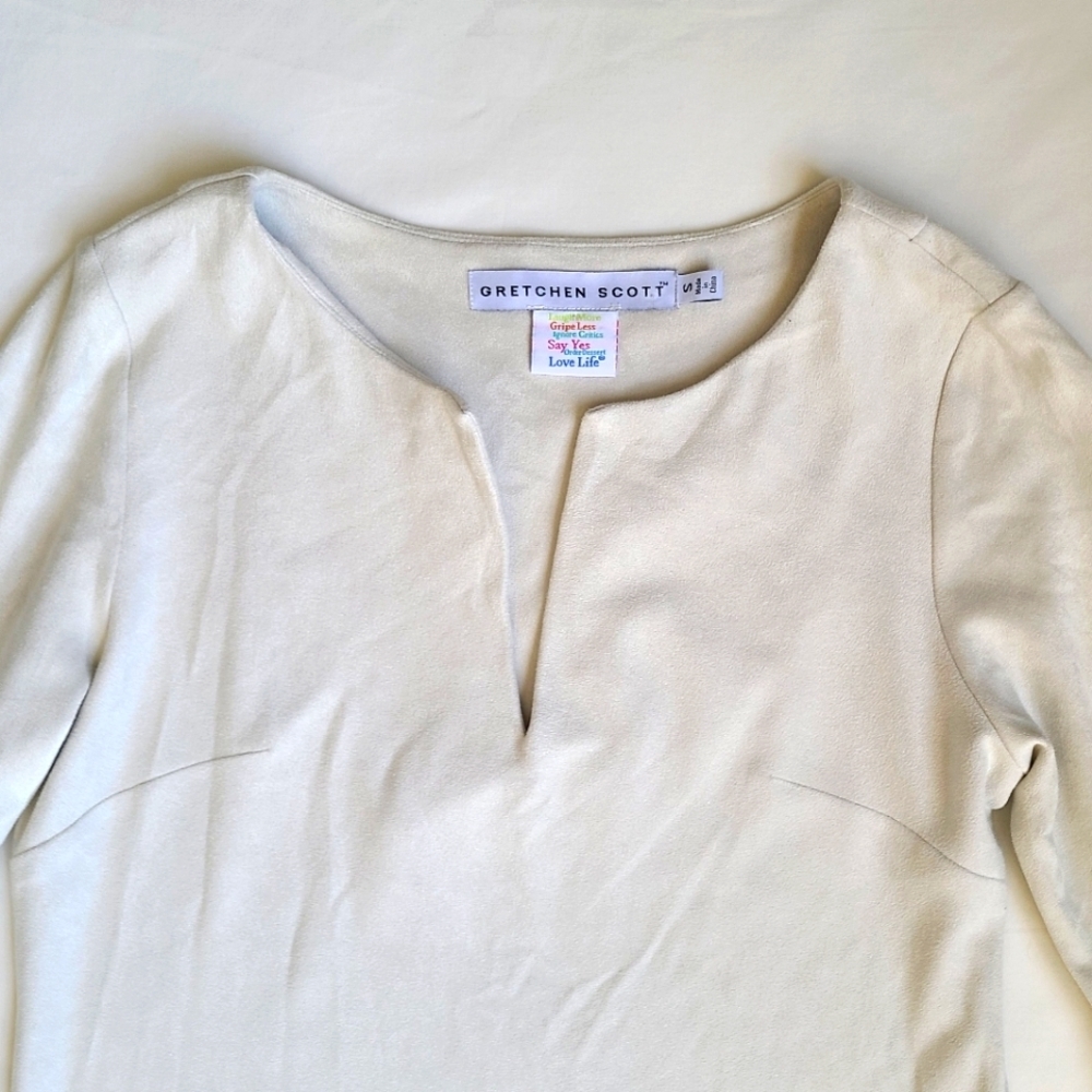 Gretchen Scott Ultra Suede Bell Sleeve Dress - Picture 3 of 5